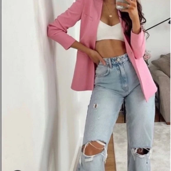 Zara Light Blue Denim Jeans - Picture 4 of 11